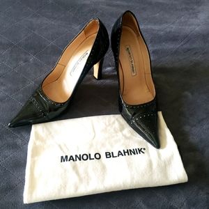 Manolo Blahnik Kira Patent leather pump